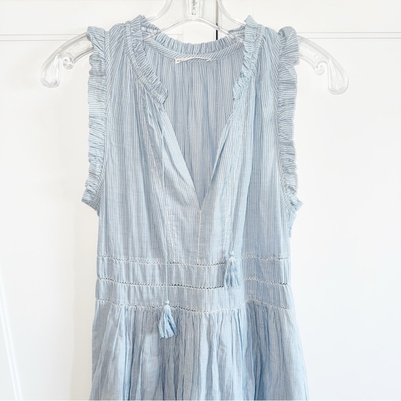 Ulla Johnson Striped Virginie Dress Blue White Maxi Lined Size 2 Women's Coastal - Picture 6 of 16